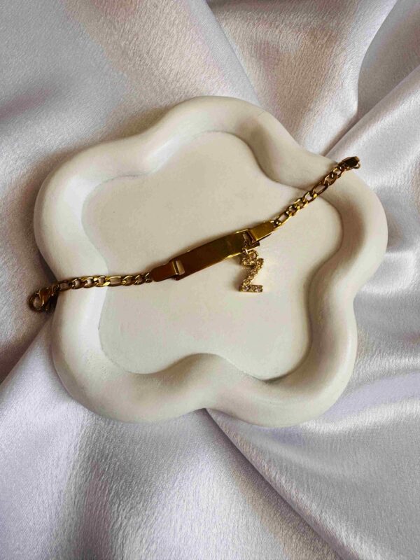 Golden Charm Bracelet with Alphabet "Z" Pendant