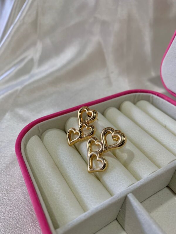 Connected Heart Earrings