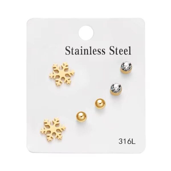 3 pair Set Stud
