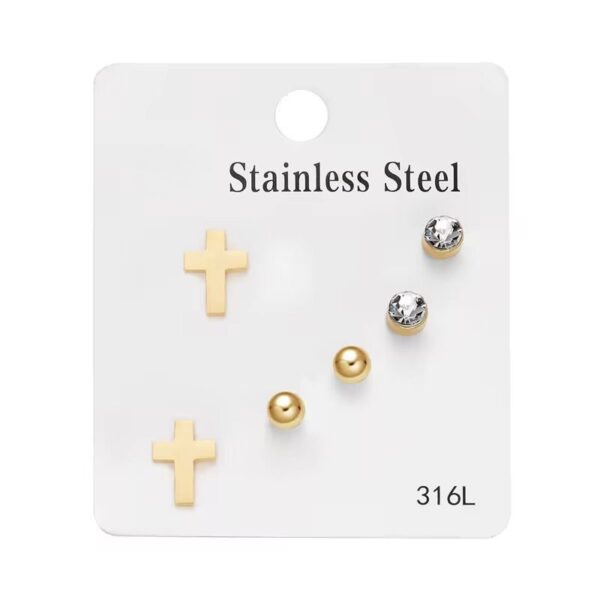3 pair Set Stud