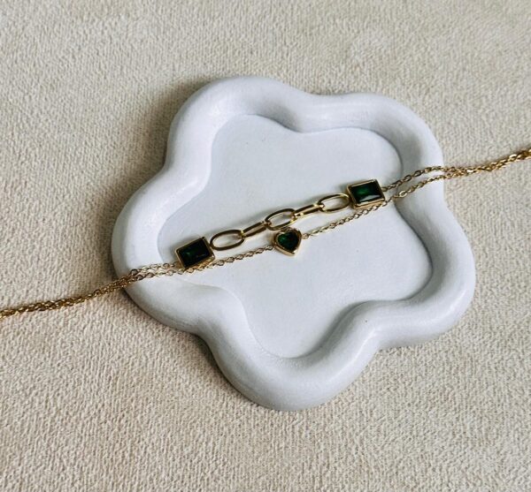 Emerald Link Bracelet