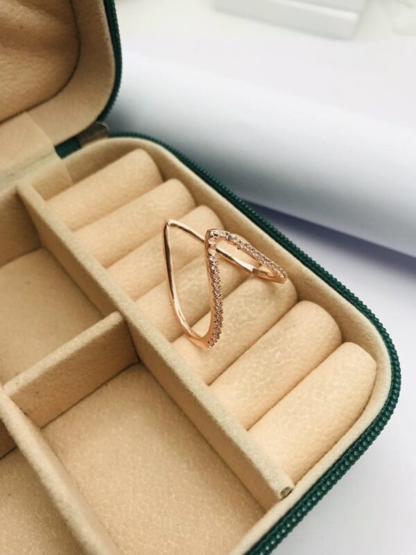 V Ring Rose Gold (Adjustable)