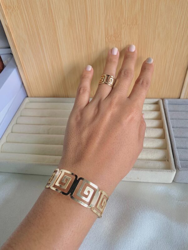 Blossom Cuff Bracelet and Ring Combo