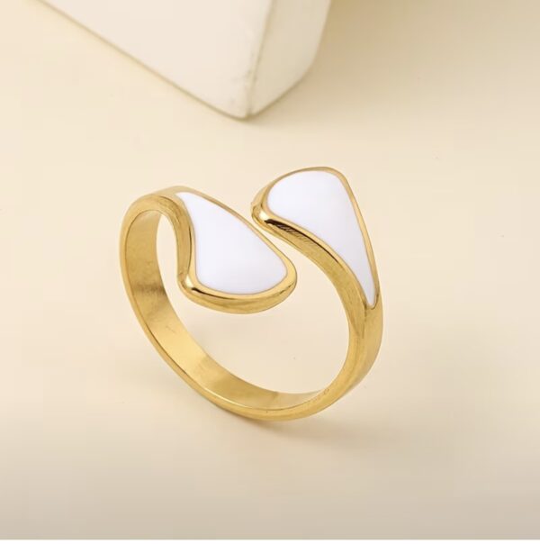 White Gemini Ring