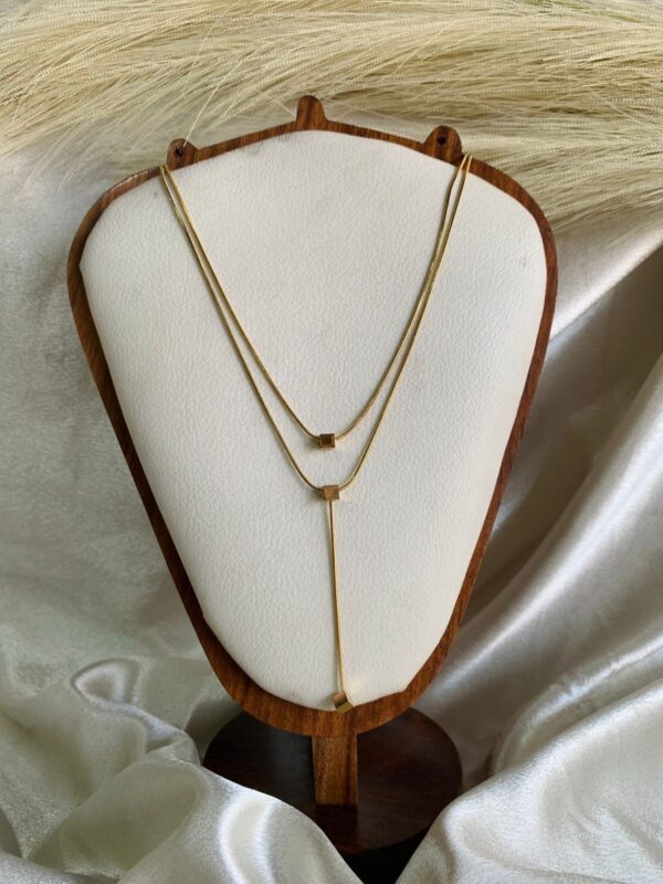 Double Bar Layered Chain ( Gold)