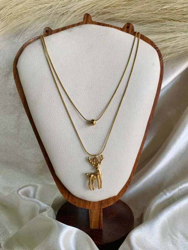 Deer Grace Layered Chain