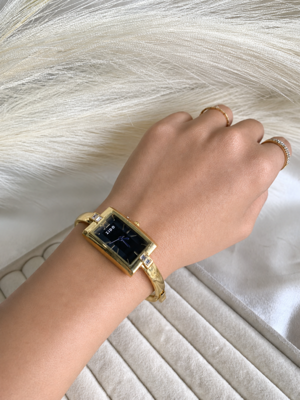Onyx Rectangle Watch