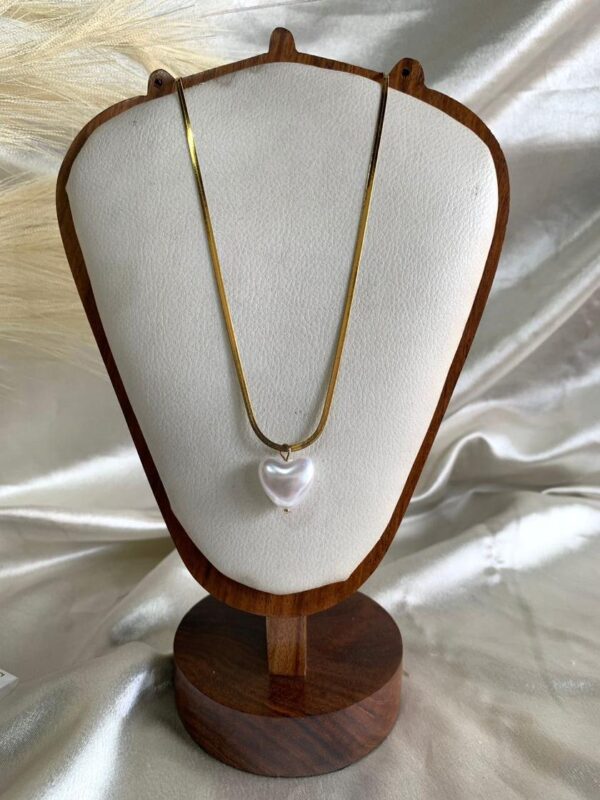 Pearl Heart Snake Chain