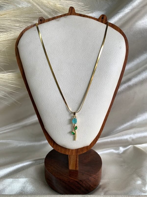 Aqua Tulip Pendant