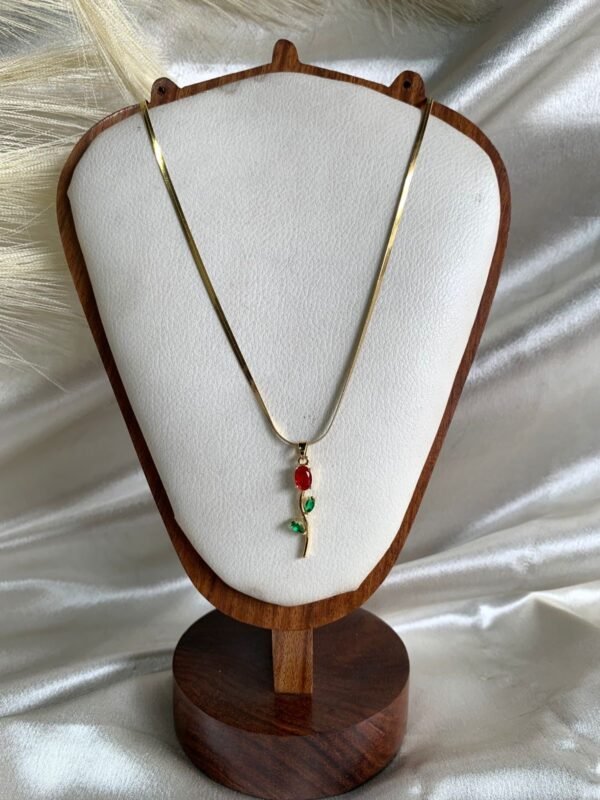 Ruby Tulip Pendant