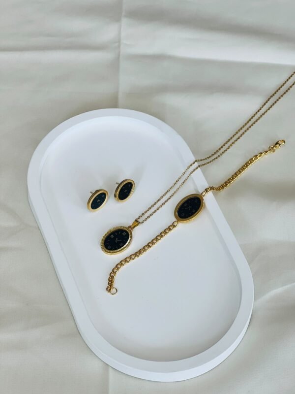 NOIR OVAL Jewelery Set(Dummy Watch)