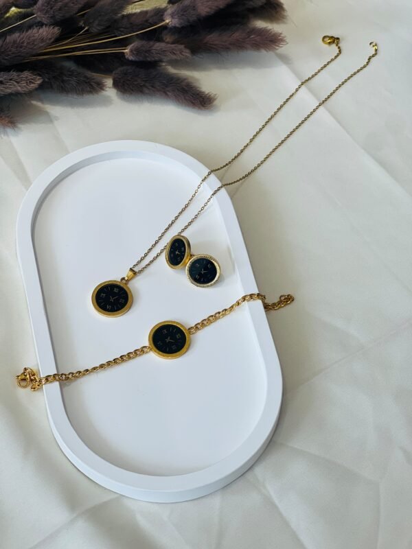 NOIR ROUND Jewelry Set(DummyWatch )