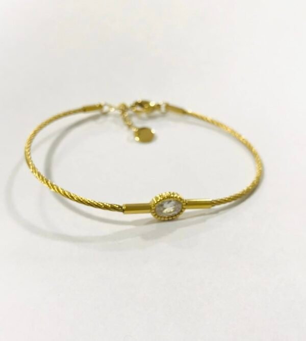 Crystal Solana Cable Bangle
