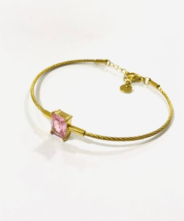Pink Blush Cable Bangle